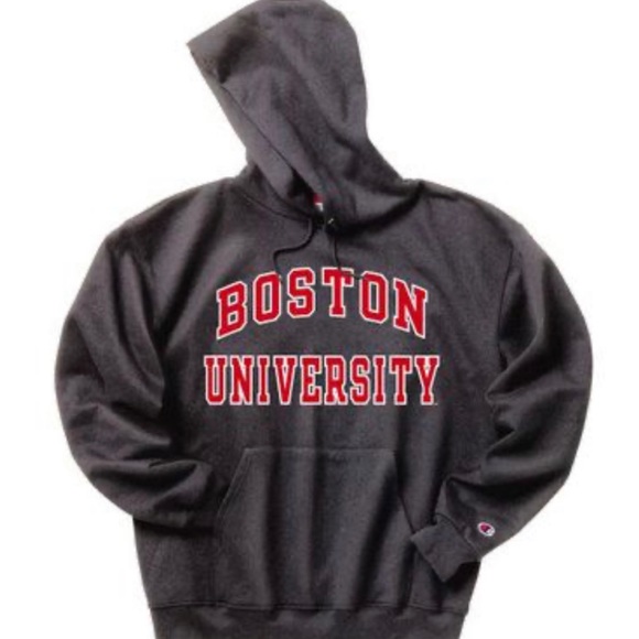 Boston University Dark Grey Hoodie - Picture 3 of 4